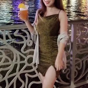 B Darlin gold mini dress Size 0